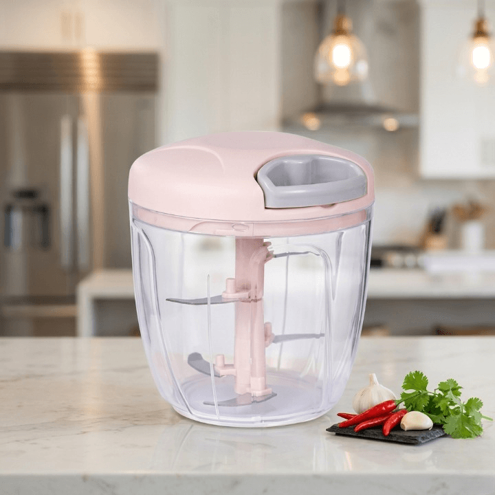 Smart Pull-String Multi-Chopper - Ultimate Hand Food Processor and Vegetable Cutter