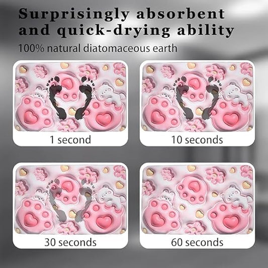 3D Visual Illusion Quick Dry Bath Mat | Super Absorbent Non Slip Floor Rug