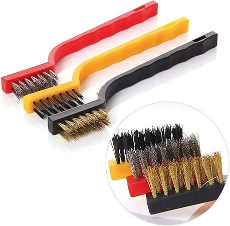3-Pcs Multi-Purpose Gas Stove & Kitchen Wire Brush Set