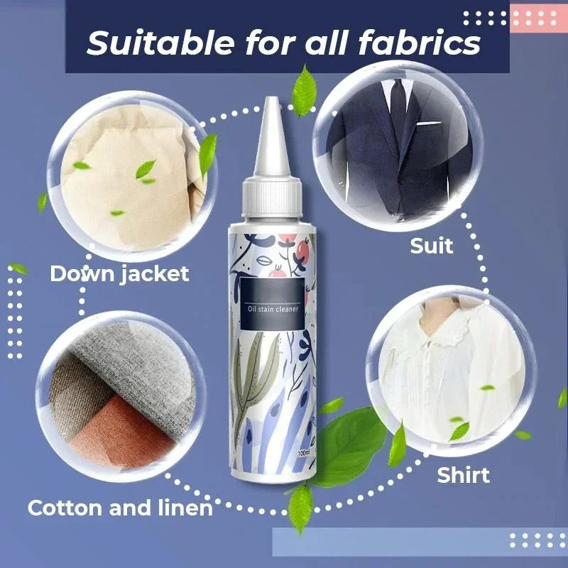 Instant Emergency Stain Remover Liquid – Natural All-Purpose Fabric Cleaning Agent (100ml)