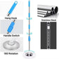 Carevix 360° rotating spin mop set with microfiber head, stainless steel dryer basket, heavy-duty floor cleaning system.