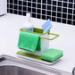 3-in-1 Premium Kitchen Sink Organizer – Self-Draining Sponge, Brush & Cloth Holder Rack