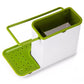 3-in-1 Premium Kitchen Sink Organizer – Self-Draining Sponge, Brush & Cloth Holder Rack
