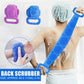 Premium Silicone Double-Sided Bath Towel Scrubber – Flexible Exfoliating Body Massage Belt for Deep Pore Cleaning