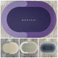 Carevix Super Absorbent Quick Drying Bath Mat with non-slip surface, modern welcome doormat design, ideal for bathroom safety.
