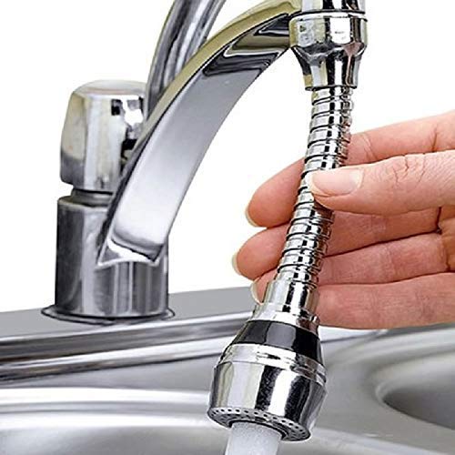 Turbo Flex 360 Flexible Faucet Sprayer – Extended Reach Kitchen Sink Aerator with Dual Spray Settings