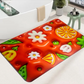 Carevix 3D visual illusion quick dry bath mat with super absorbent, non-slip surface, designed for bathroom floor safety and style.
