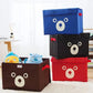 Panda design folding storage bin by Carevix Store, used as a kids toy organizer and quilt basket with a cute panda pattern.
