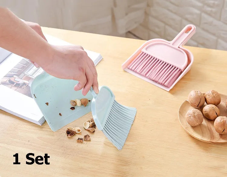 2-in-1 Mini Desktop Cleaning Brush & Dustpan Set