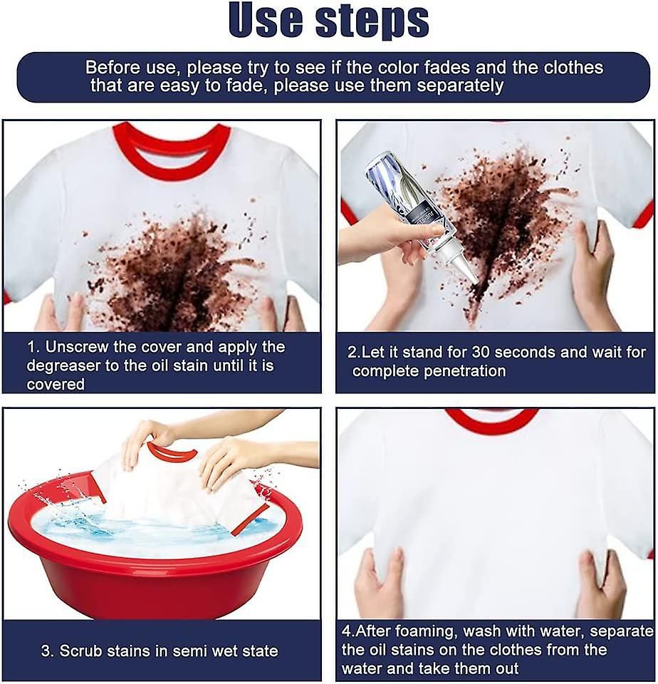 Instant Emergency Stain Remover Liquid – Natural All-Purpose Fabric Cleaning Agent (100ml)