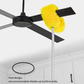 Carevix extendable ceiling fan duster with flexible microfiber brush for dusting high ceilings and fans. Washable and easy to use.