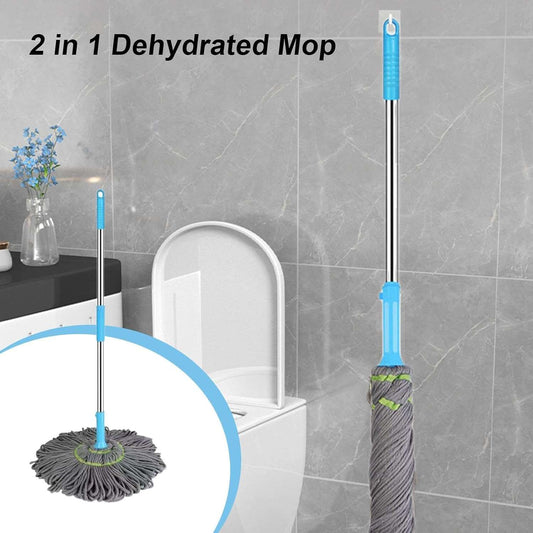 Royal's Super Absorbent Twist Mop – Heavy Duty Floor Cleaner with Built-in Scrubber