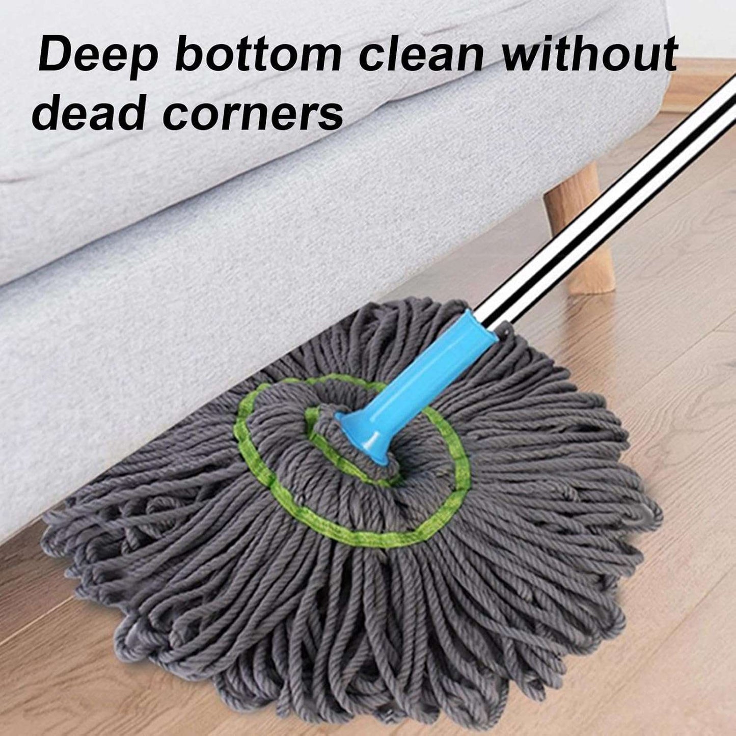 Royal's Super Absorbent Twist Mop – Heavy Duty Floor Cleaner with Built-in Scrubber
