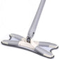 Hands-free Squeeze X-Mop by Carevix with 360° rotating microfiber flat mop head for easy cleaning and versatile use.