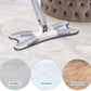 Carevix Hands-Free Squeeze X-Mop with 360° rotating microfiber flat mop head for efficient cleaning and easy use.