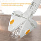 Carevix 360° rotatable triangle cleaning mop with automatic water squeezing for floor and wall cleaning, shown in use.