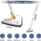Carevix 360° rotatable triangle cleaning mop with automatic water squeezing for floor and wall cleaning in a close-up view