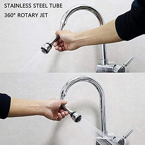 Turbo Flex 360 Flexible Faucet Sprayer – Extended Reach Kitchen Sink Aerator with Dual Spray Settings