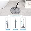 Royal's Super Absorbent Twist Mop – Heavy Duty Floor Cleaner with Built-in Scrubber