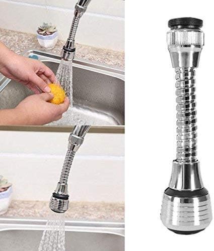 Turbo Flex 360 Flexible Faucet Sprayer – Extended Reach Kitchen Sink Aerator with Dual Spray Settings