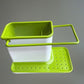 3-in-1 Premium Kitchen Sink Organizer – Self-Draining Sponge, Brush & Cloth Holder Rack