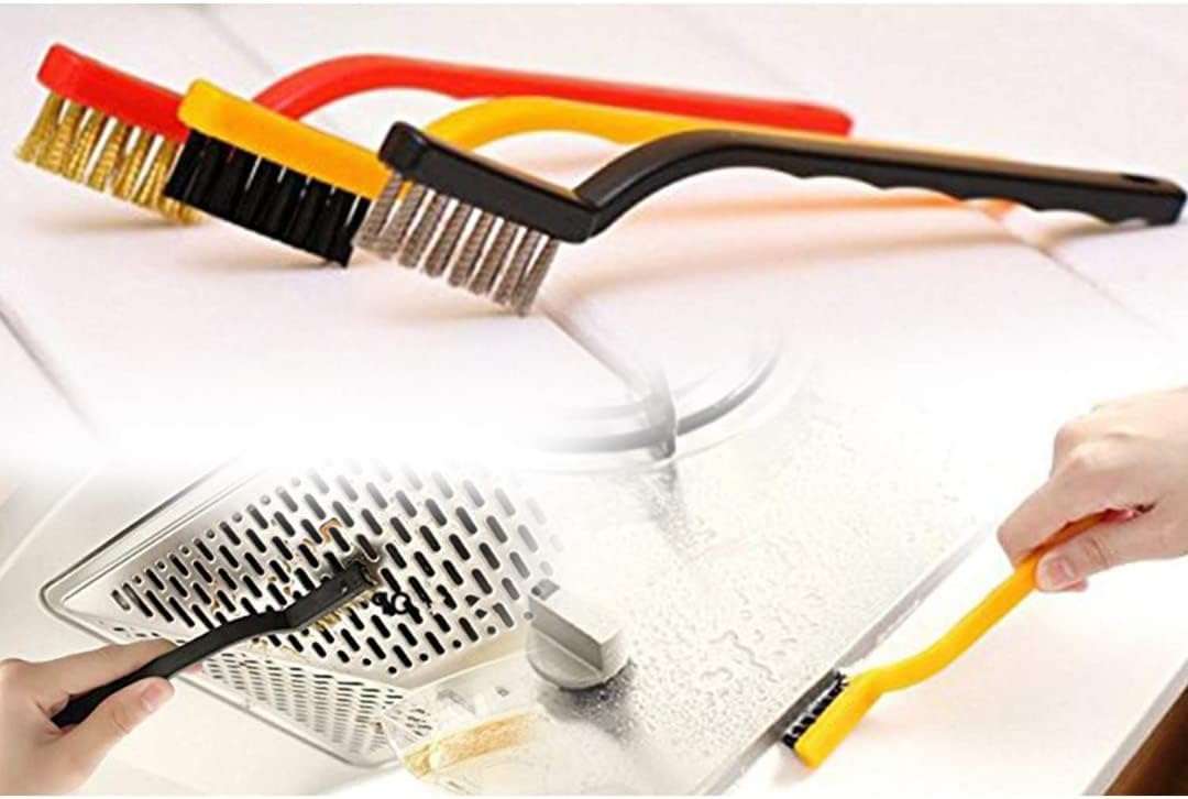 3-Pcs Multi-Purpose Gas Stove & Kitchen Wire Brush Set