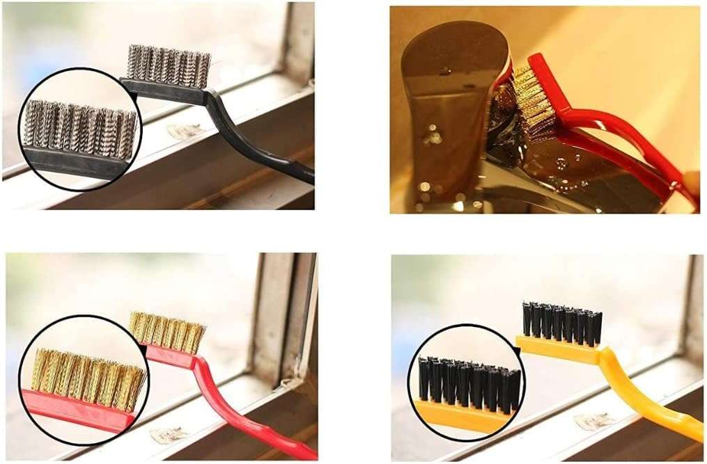 3-Pcs Multi-Purpose Gas Stove & Kitchen Wire Brush Set