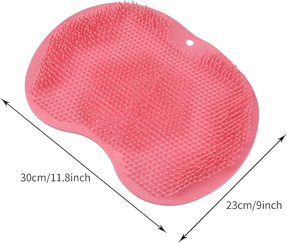 Premium Suction Silicone Shower Scrubber – Hands-Free Body & Foot Massage Mat