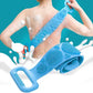 Premium Silicone Double-Sided Bath Towel Scrubber – Flexible Exfoliating Body Massage Belt for Deep Pore Cleaning