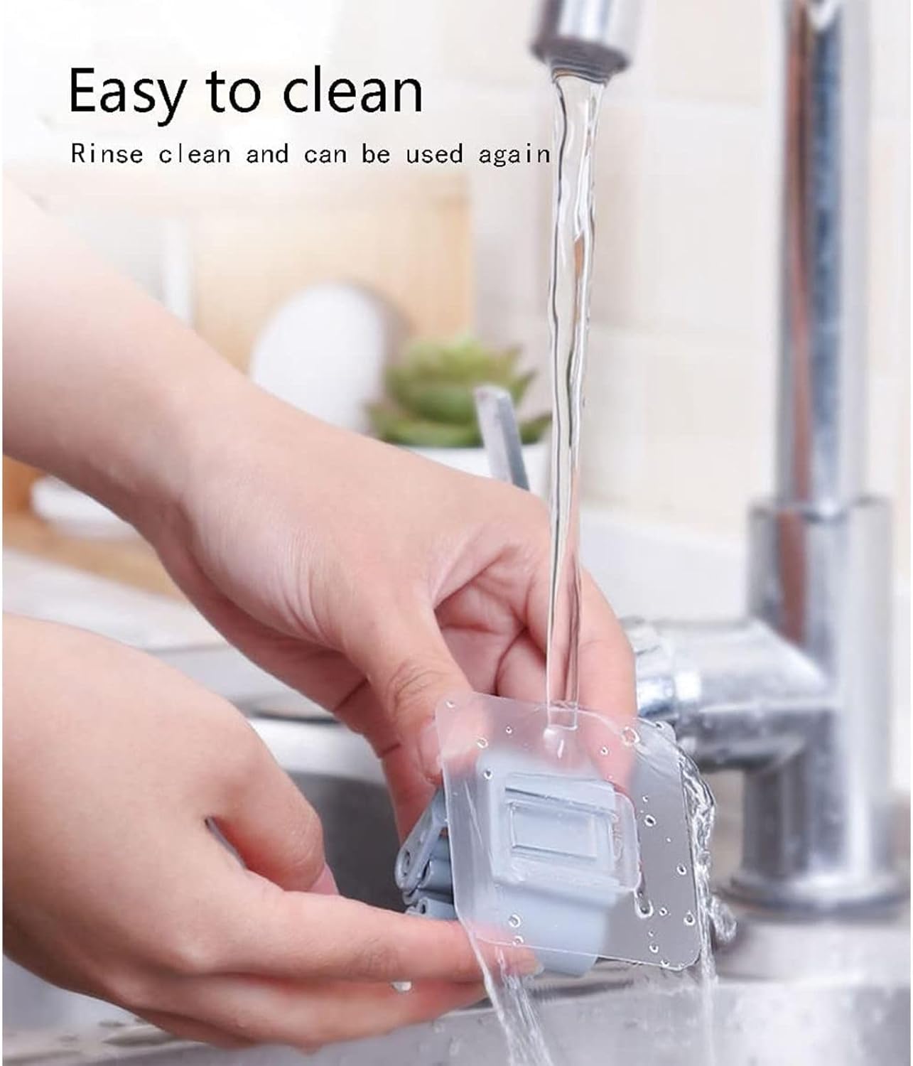 1 Pc Self-Adhesive Mop & Broom Holder – Wall Mounted Magic Organizer for Cleaning Tools (Random Color)
