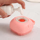 Premium Silicone Mini Bath Brush with Soap Dispenser – Ultra-Soft Hygienic Body Scrubber & Massage Brush for All Ages