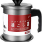 Premium Kitchen Oil Strainer Pot – 1.4L Fine Iron Storage Tank with Stainless Steel Mesh Filter