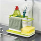 3-in-1 Premium Kitchen Sink Organizer – Self-Draining Sponge, Brush & Cloth Holder Rack