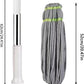 Royal's Super Absorbent Twist Mop – Heavy Duty Floor Cleaner with Built-in Scrubber