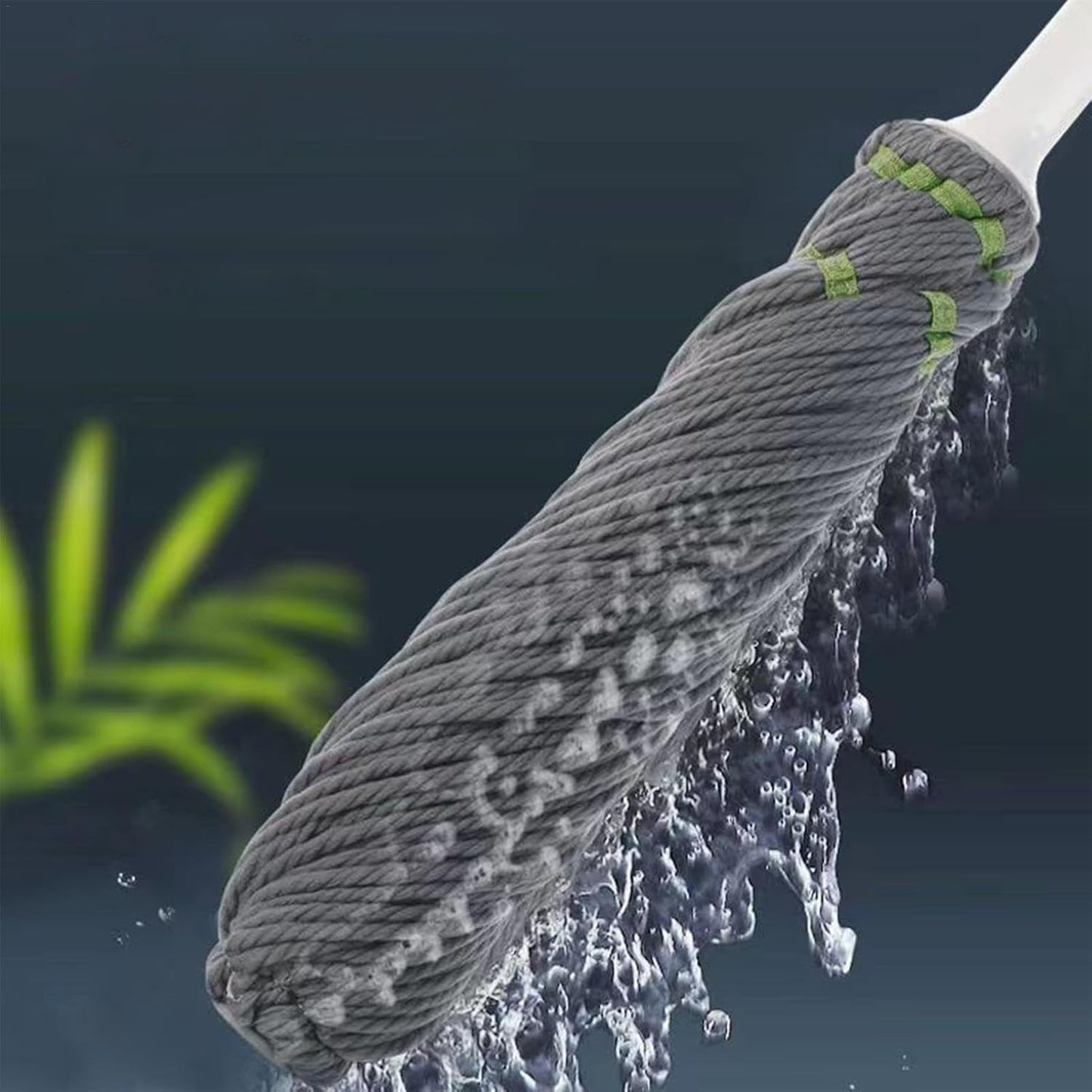 Royal's Super Absorbent Twist Mop – Heavy Duty Floor Cleaner with Built-in Scrubber