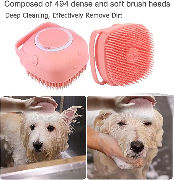 Premium Silicone Mini Bath Brush with Soap Dispenser – Ultra-Soft Hygienic Body Scrubber & Massage Brush for All Ages