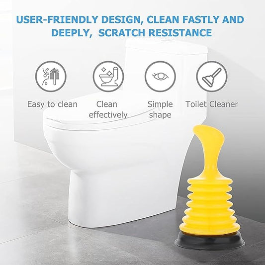 Small & Powerful Sink & Drain Plunger | Multi-Functional Pipe Unblocker Pump