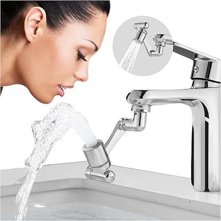 1080° Rotatable Universal Faucet Extender | Dual Mode Splash-Filter Splashback Tap Extension