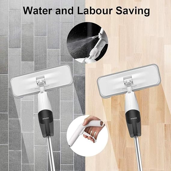 360° Spray Mop with Reusable Microfiber Pad – Multifunctional Floor Cleaning Mop