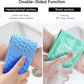 Premium Silicone Double-Sided Bath Towel Scrubber – Flexible Exfoliating Body Massage Belt for Deep Pore Cleaning