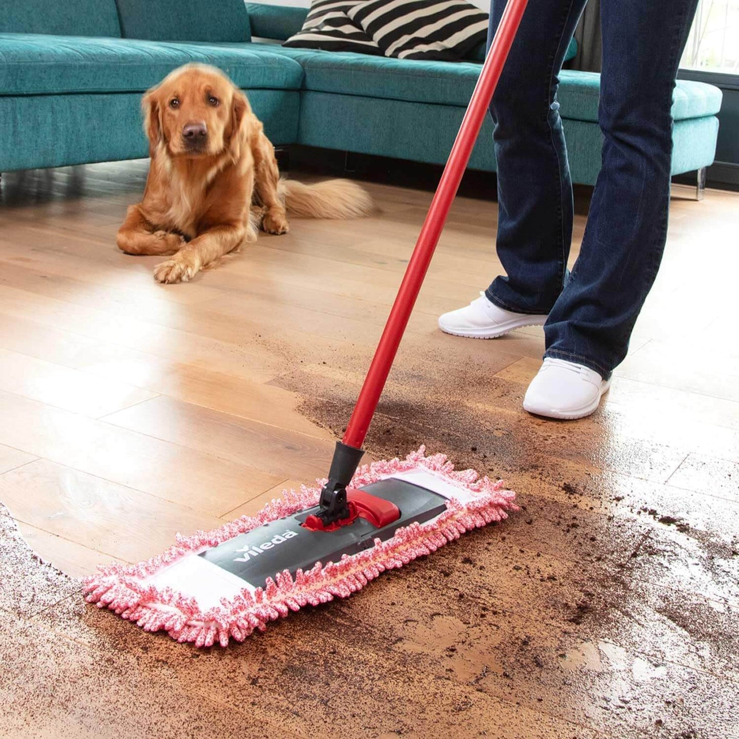 360 Degree Rotating Flat Chenille Microfiber Floor Cleaning Mop