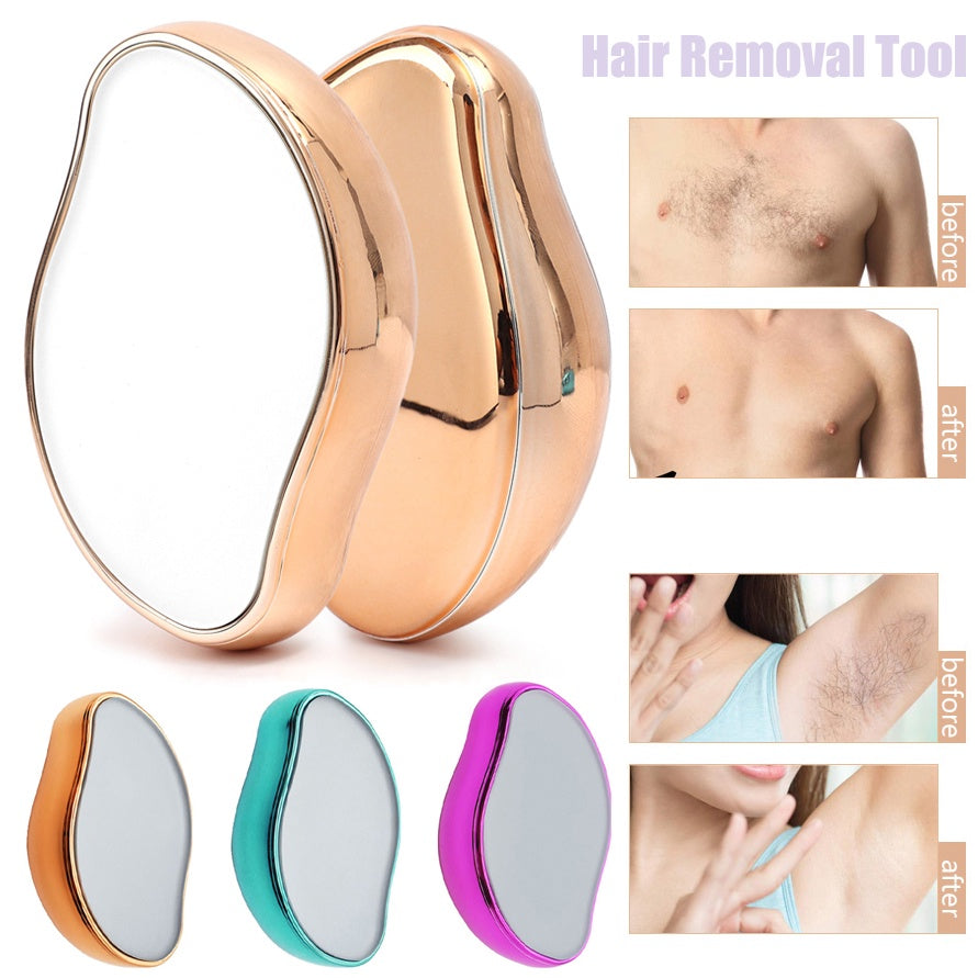 Premium Crystal Hair Eraser – Painless Exfoliation & Magic Hair Removal Pad for Smooth Skin
