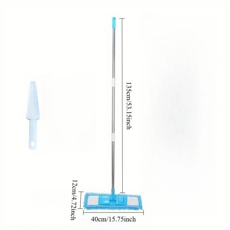 360 Degree Rotating Flat Chenille Microfiber Floor Cleaning Mop