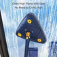 Carevix 360° rotatable triangle cleaning mop with automatic water squeezing for floor and wall cleaning, shown in main image.