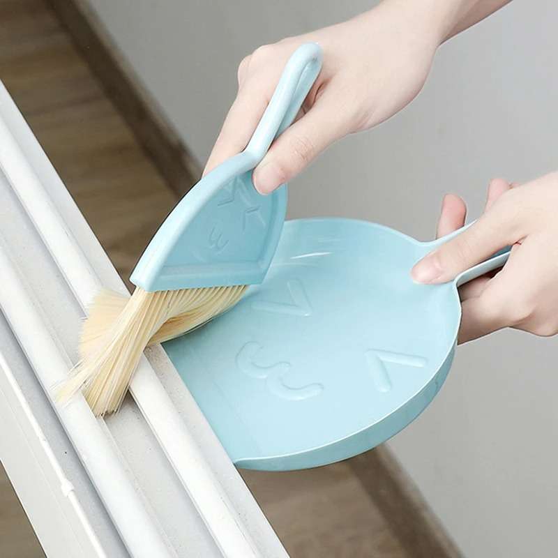 2-in-1 Mini Desktop Cleaning Brush & Dustpan Set