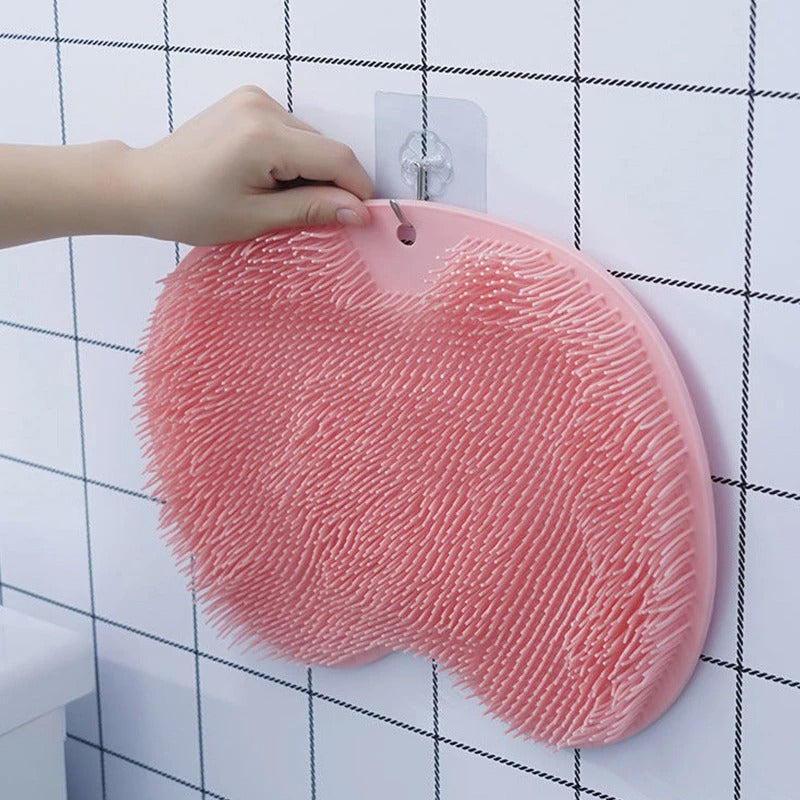 Premium Suction Silicone Shower Scrubber – Hands-Free Body & Foot Massage Mat