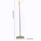 Carevix heavy-duty floor scrubber with 120° triangular rotating head and built-in squeegee for deep corner and gap cleaning
