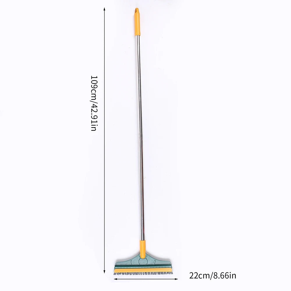 Carevix heavy-duty floor scrubber with 120° triangular rotating head and built-in squeegee for deep corner and gap cleaning