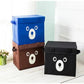 Panda design folding storage bin by Carevix Store, used as a kids toy organizer and quilt basket, featuring a cute panda illustration.
