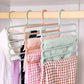 Carevix 5-Layer Space Saving Magic Hanger with non-slip design for organizing pants, towels, and clothing efficiently.
